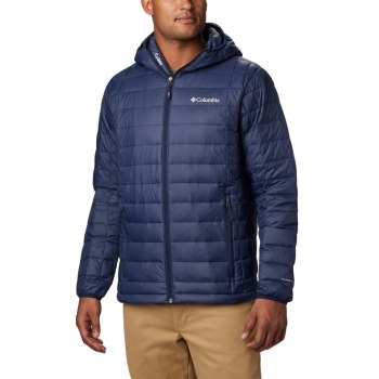 Columbia Muške Jakne - Voodoo Falls 590 TurboDown Hooded Big Tamnoplave | SMJC-41560